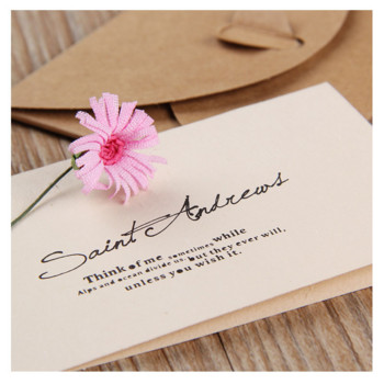 1 комплект мини плик реколта DIY крафт хартия покана поздравителна картичка етикети картички ръчно изработени сухи цветя сватбено тържество плик за подарък