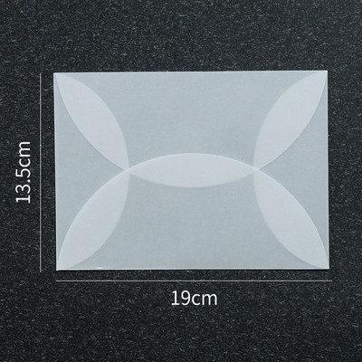 10 vnt./stal. Žiedlapiai Vokas sulfatinis popierius Vintažiniai laiškų vokai permatomas popierius vokas tuščias mažas, skirtas vestuviniam kvietimui