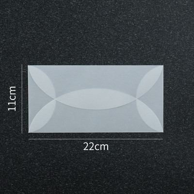 10 vnt./stal. Žiedlapiai Vokas sulfatinis popierius Vintažiniai laiškų vokai permatomas popierius vokas tuščias mažas, skirtas vestuviniam kvietimui