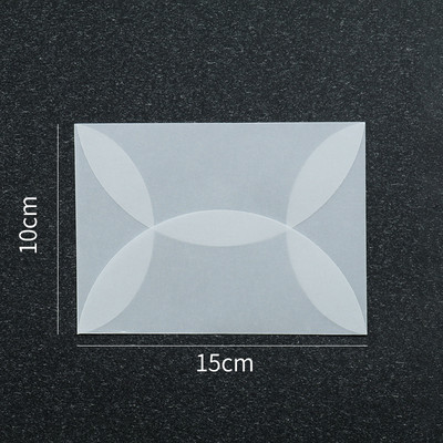 10 vnt./stal. Žiedlapiai Vokas sulfatinis popierius Vintažiniai laiškų vokai permatomas popierius vokas tuščias mažas, skirtas vestuviniam kvietimui