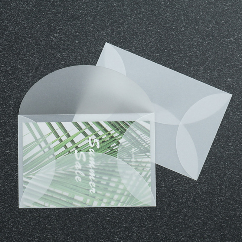 10 vnt./stal. Žiedlapiai Vokas sulfatinis popierius Vintažiniai laiškų vokai permatomas popierius vokas tuščias mažas, skirtas vestuviniam kvietimui