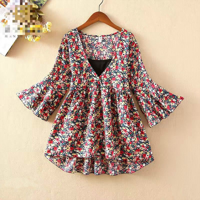 Šifon bluza Tps cvjetni kimono Boho košulja s volanima Ženske majice i bluze 2022. korejska Harajuku odjeća Camis K33