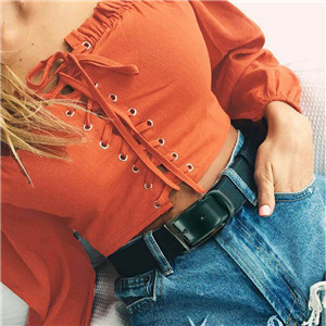 Letné sexy odhalené ramená Slash Neck dámska blúzka Sexy volánikový šnurovací dlhý rukáv biely crop top dámske obväzové krátke bluzy