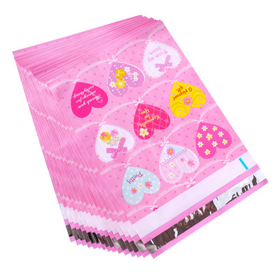 10 KOM 10x13'' Poliester s uzorkom ruža bez podstavljenih omotnica Samozavarene poštanske torbe Omotnice Kuverte za otpremu