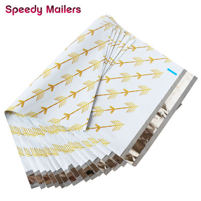 10 KOM 10x13'' Poliester s uzorkom ruža bez podstavljenih omotnica Samozavarene poštanske torbe Omotnice Kuverte za otpremu