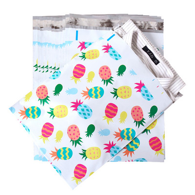 10 KOM 10x13'' Poliester s uzorkom ruža bez podstavljenih omotnica Samozavarene poštanske torbe Omotnice Kuverte za otpremu