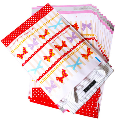 10 KOM 10x13'' Poliester s uzorkom ruža bez podstavljenih omotnica Samozavarene poštanske torbe Omotnice Kuverte za otpremu