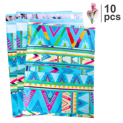 10 KOM 10x13'' Poliester s uzorkom ruža bez podstavljenih omotnica Samozavarene poštanske torbe Omotnice Kuverte za otpremu