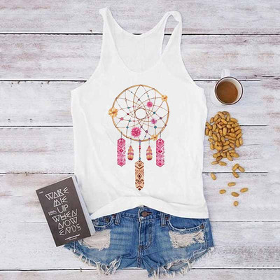 Topuri sexy de vară, Harajuku, fără mâneci, camisole, maiuri, vestă, pene, imprimeu, ocazional, tricou pentru femei, anilor '90