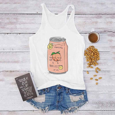 Topuri sexy de vară, Harajuku, fără mâneci, camisole, maiuri, vestă, pene, imprimeu, ocazional, tricou pentru femei, anilor '90