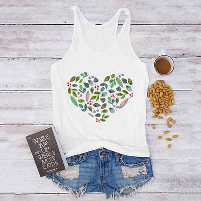 Topuri sexy de vară, Harajuku, fără mâneci, camisole, maiuri, vestă, pene, imprimeu, ocazional, tricou pentru femei, anilor '90