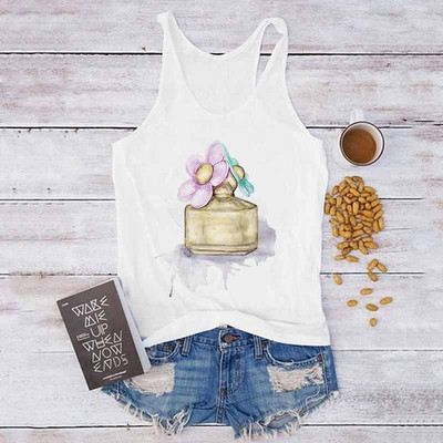 Topuri sexy de vară, Harajuku, fără mâneci, camisole, maiuri, vestă, pene, imprimeu, ocazional, tricou pentru femei, anilor '90