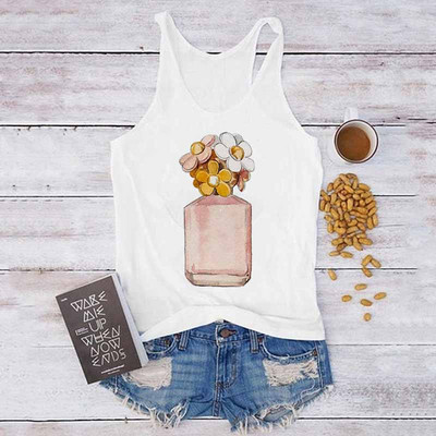 Topuri sexy de vară, Harajuku, fără mâneci, camisole, maiuri, vestă, pene, imprimeu, ocazional, tricou pentru femei, anilor '90