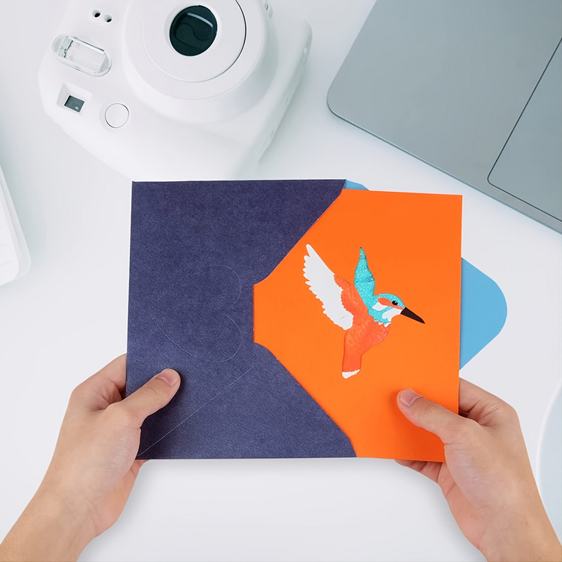 MOHAMM 1 PC Stereo kreativna omotnica za čestitke Set papira za rođendan Dan zahvalnosti Blagdanski darovi Sve prilike