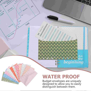 Φάκελος προϋπολογισμού μετρητών Φύλλο με χαλαρά φύλλα DIY Money Binder Κάρτες εγγραφής Business Budgeting