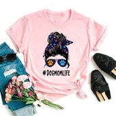 Maycaur Kawaii Harajuku Majica kratkih rukava sa smiješnim crtanim slikama Ženska majica s mamama Slatka majica s životinjama Pas Ulična majica Ullzang majica Ženska