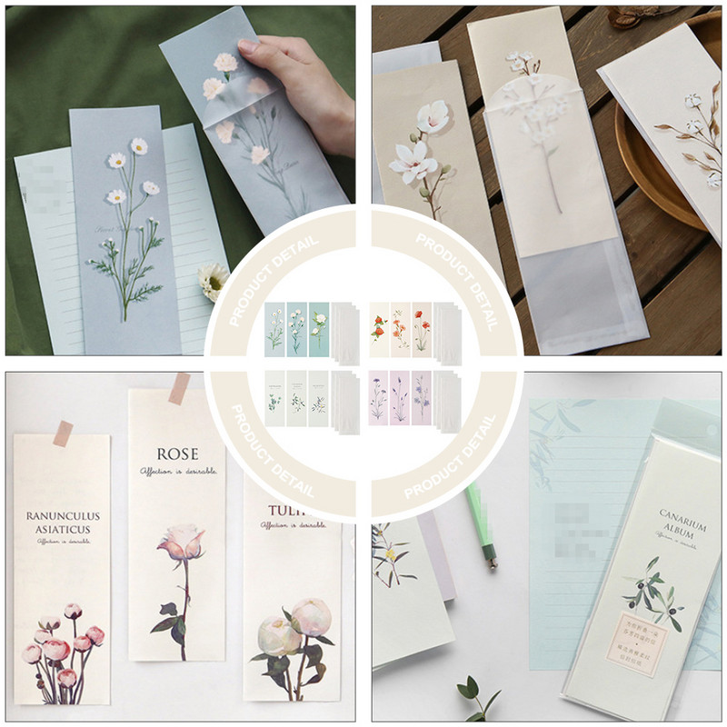 4 szett Boríték Írószer Ajándékkártya Boríték Jegyzet Papír Levél Boríték Különlegesség - Írószerszám