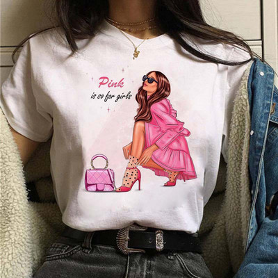 Coffee Girl Fashion Women Print T-särk Uus must naiste vabaaja ülaosa ümara kaelusega Harajuku 90ndate Kawaii lühikeste varrukatega särk