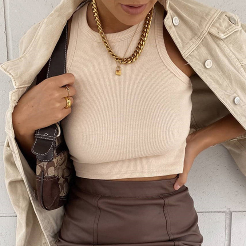 Dovitljive majice s otvorenim ramenima Rastezljiva čvrsta odjeća Sexy Crop Top y2k top ženski ropa mujer odjeća E-girl odjeća košulja brendi