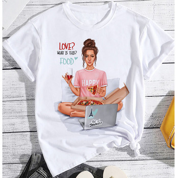 Fashion Offee Lover T-shirt Γυναικείο T-shirt Coffee Red Lips Printing Tops πουκάμισο 2023 Γυναικεία κοντομάνικα γραφικά μπλουζάκια Y2k Ρούχα