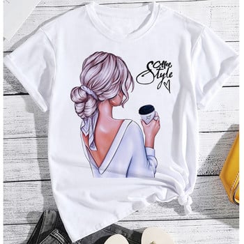 Fashion Offee Lover T-shirt Γυναικείο T-shirt Coffee Red Lips Printing Tops πουκάμισο 2023 Γυναικεία κοντομάνικα γραφικά μπλουζάκια Y2k Ρούχα