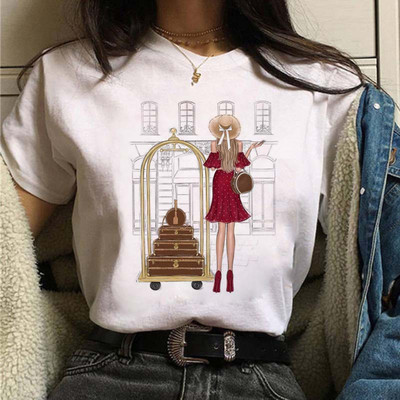 Maycaur Naiste graafilise trükiga topsid T-särgid 90ndate mood vabaaja armsad vintage naiste T-särgid Riided Naiste T-särk Naiste topsid T-särgid