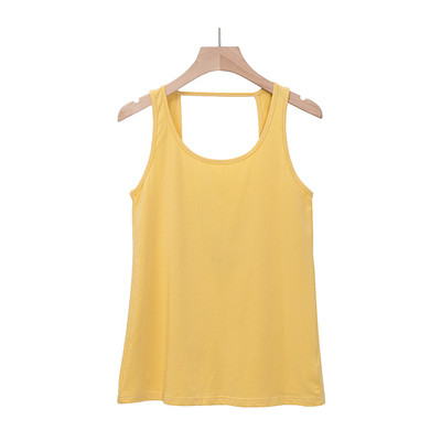 Ženske pamučne majice bez rukava Ljeto Nova s izdubljenim izrezom Osnovna aktivna sportska potkošulja Ženska kamisol M30153