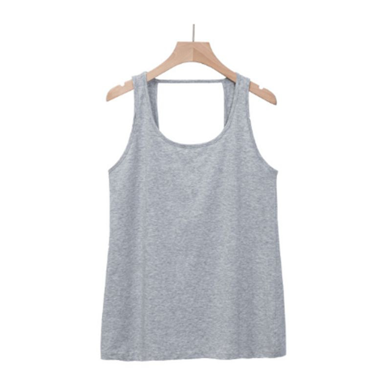 Ženske pamučne majice bez rukava Ljeto Nova s izdubljenim izrezom Osnovna aktivna sportska potkošulja Ženska kamisol M30153