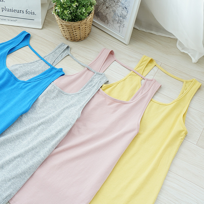 Ženske pamučne majice bez rukava Ljeto Nova s izdubljenim izrezom Osnovna aktivna sportska potkošulja Ženska kamisol M30153