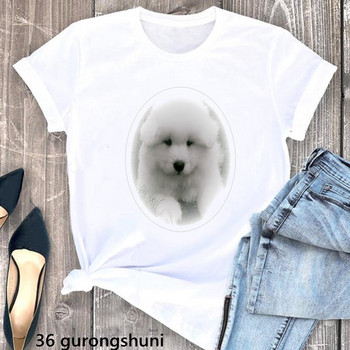 Kawaii Dog Lover Animal Print Tshirt για κορίτσια Chihuahua/Corgi T-shirt Γυναικείο καλοκαιρινό κοντομάνικο T-shirt Γυναικείο πουκάμισο Harajuku