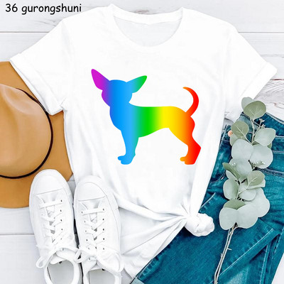 Kawaii Dog Lover Tshirt majica sa životinjskim printom Chihuahua/Corgi majica za djevojčice Ženska ljetna majica kratkih rukava Ženska harajuku majica