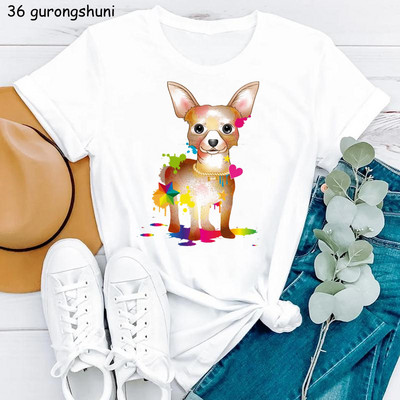 Kawaii Dog Lover Tshirt majica sa životinjskim printom Chihuahua/Corgi majica za djevojčice Ženska ljetna majica kratkih rukava Ženska harajuku majica