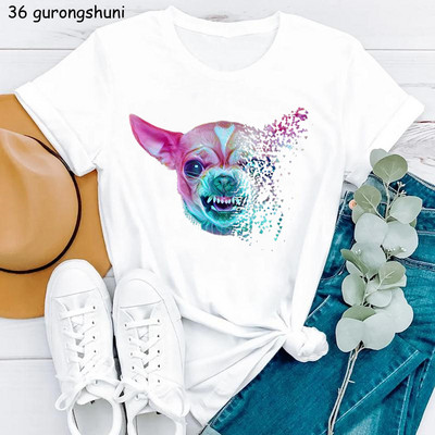 Kawaii Dog Lover Tshirt majica sa životinjskim printom Chihuahua/Corgi majica za djevojčice Ženska ljetna majica kratkih rukava Ženska harajuku majica