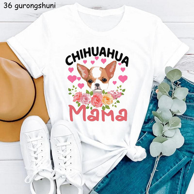 Kawaii Dog Lover Tshirt majica sa životinjskim printom Chihuahua/Corgi majica za djevojčice Ženska ljetna majica kratkih rukava Ženska harajuku majica