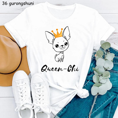 Kawaii Dog Lover Tshirt majica sa životinjskim printom Chihuahua/Corgi majica za djevojčice Ženska ljetna majica kratkih rukava Ženska harajuku majica