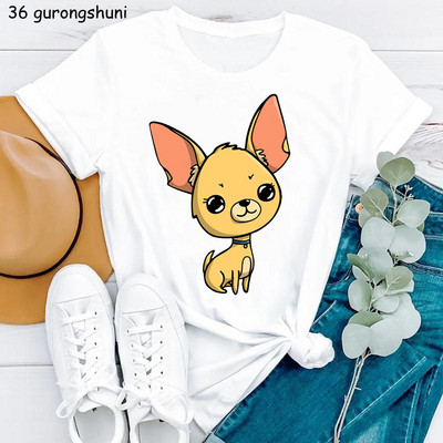 Kawaii Dog Lover Tshirt majica sa životinjskim printom Chihuahua/Corgi majica za djevojčice Ženska ljetna majica kratkih rukava Ženska harajuku majica