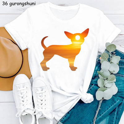 Kawaii Dog Lover Tshirt majica sa životinjskim printom Chihuahua/Corgi majica za djevojčice Ženska ljetna majica kratkih rukava Ženska harajuku majica