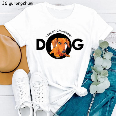 Kawaii Dog Lover Tshirt majica sa životinjskim printom Chihuahua/Corgi majica za djevojčice Ženska ljetna majica kratkih rukava Ženska harajuku majica