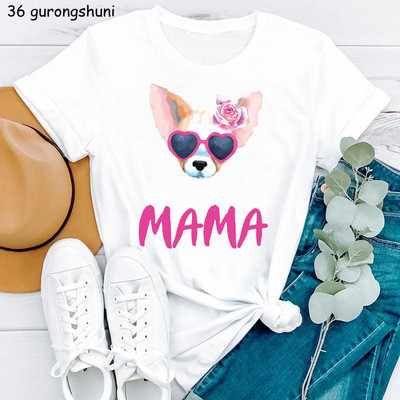 Kawaii Dog Lover Tshirt majica sa životinjskim printom Chihuahua/Corgi majica za djevojčice Ženska ljetna majica kratkih rukava Ženska harajuku majica