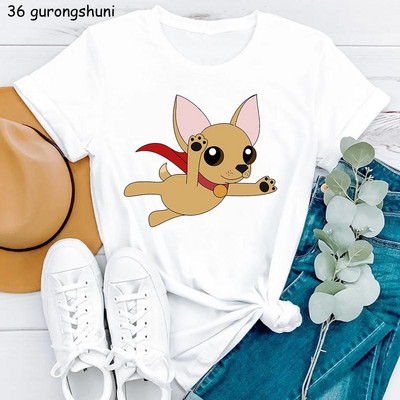 Kawaii Dog Lover Tshirt majica sa životinjskim printom Chihuahua/Corgi majica za djevojčice Ženska ljetna majica kratkih rukava Ženska harajuku majica