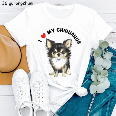 Kawaii Dog Lover Tshirt majica sa životinjskim printom Chihuahua/Corgi majica za djevojčice Ženska ljetna majica kratkih rukava Ženska harajuku majica