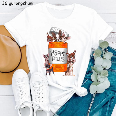 Kawaii Dog Lover Tshirt majica sa životinjskim printom Chihuahua/Corgi majica za djevojčice Ženska ljetna majica kratkih rukava Ženska harajuku majica