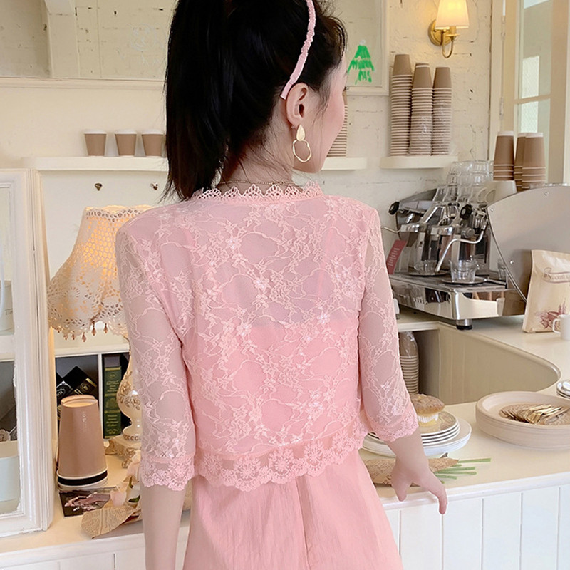 Crno bijelo ružičasto marelica Ženski bolero Bolero dugih rukava Slegnuti ramenima Čipkani vjenčani ogrtač Jakna Namoti Šal za plažu Bolero za djeverušu