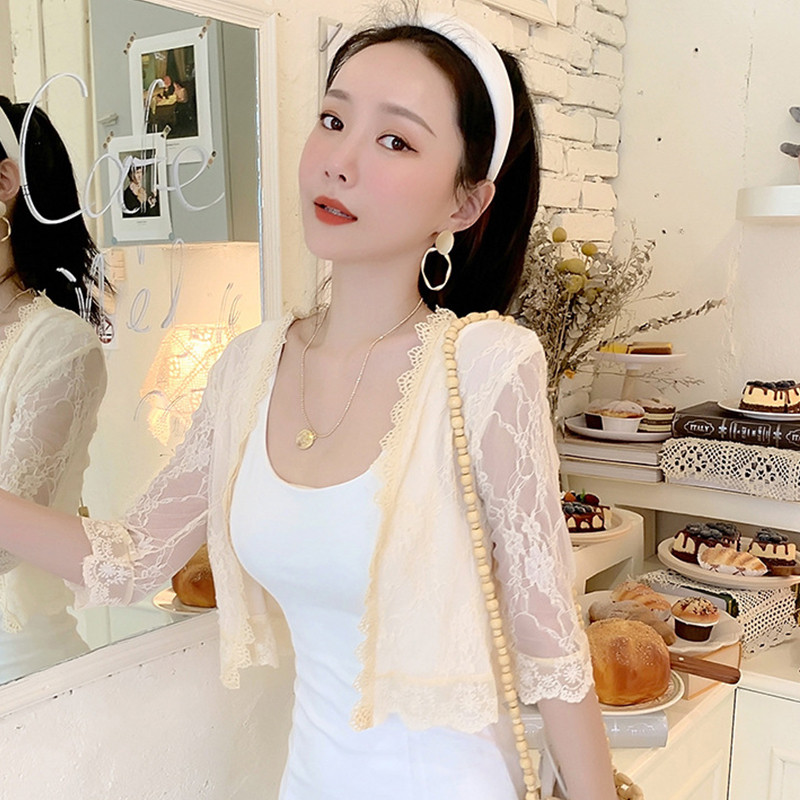 Crno bijelo ružičasto marelica Ženski bolero Bolero dugih rukava Slegnuti ramenima Čipkani vjenčani ogrtač Jakna Namoti Šal za plažu Bolero za djeverušu