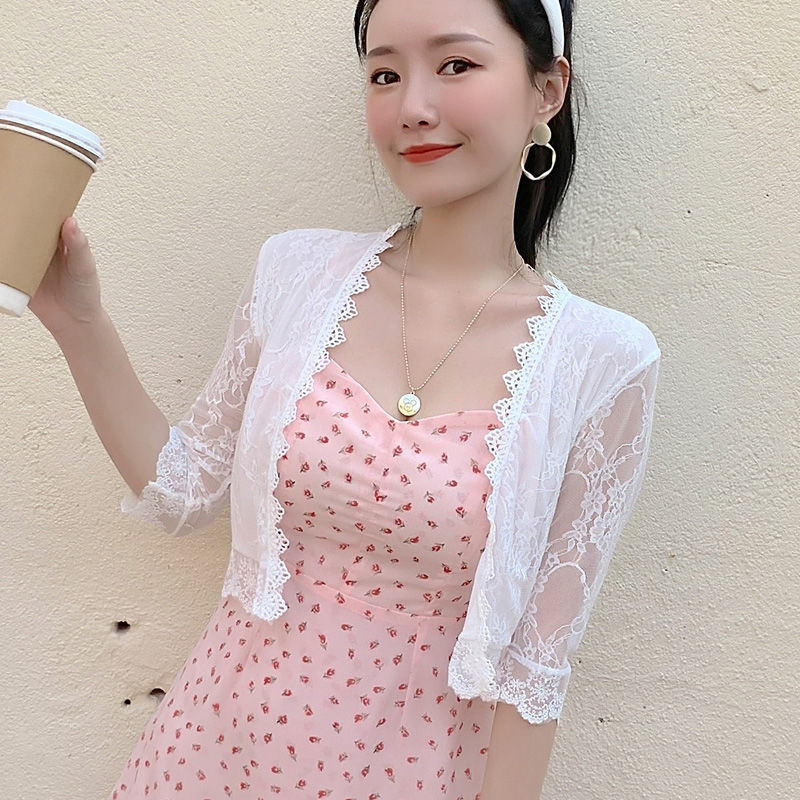 Crno bijelo ružičasto marelica Ženski bolero Bolero dugih rukava Slegnuti ramenima Čipkani vjenčani ogrtač Jakna Namoti Šal za plažu Bolero za djeverušu