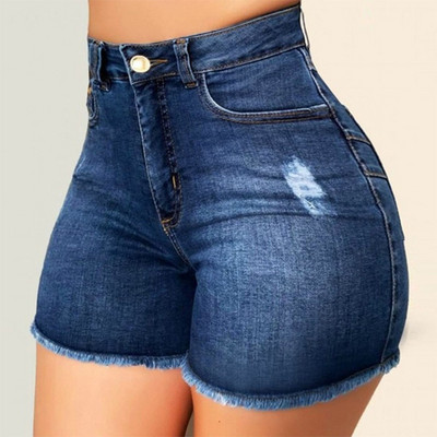 Ženske Broken Denim kratke hlače Poderane traperice Hotpant visokog struka Slim Fit Pantalone Ljetne modne ženske sportske ultra kratke hlače