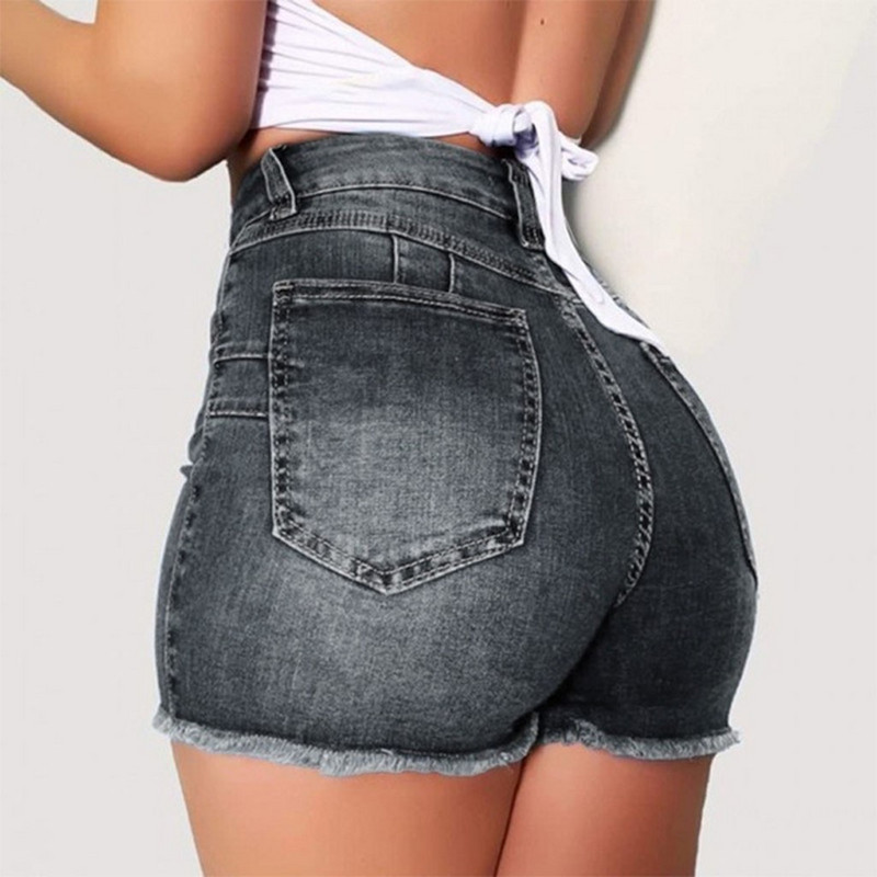 Ženske Broken Denim kratke hlače Poderane traperice Hotpant visokog struka Slim Fit Pantalone Ljetne modne ženske sportske ultra kratke hlače