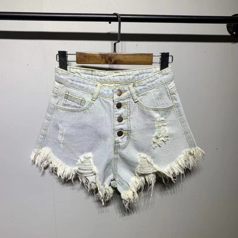 Ženske modne ležerne ljetne cool traper kratke hlače visokog struka plus veličine Seksi kratke traperice s rupama Chic Hot dame Harajuku donji dio