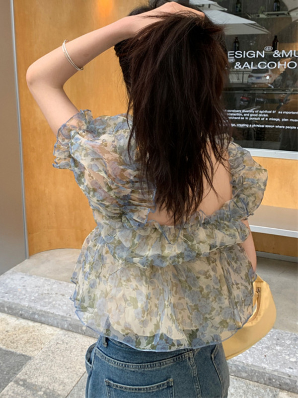 Vágott blúzok Női Patchwork Dizájn Divat Új szabadidő Elegáns Szexi Nyári Ruhák Retro Ulzzang Hot Girls Karcsú