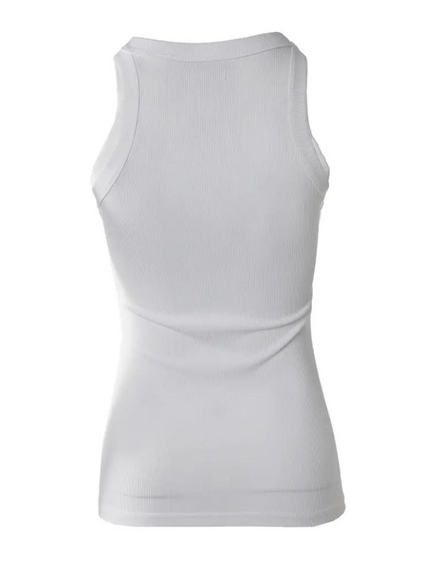 Topovi Ženska trendi modna ljetna grunge odjeća za 2022. Ispis bijelih trepavica Ležerna dnevna ženska majica bez rukava Ženska odjeća